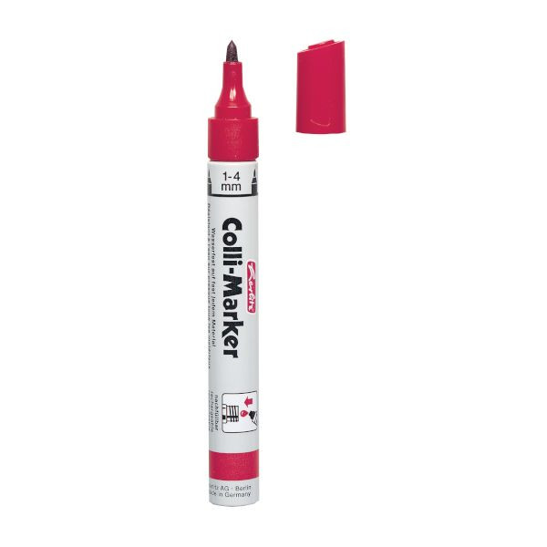 Marker permanentny Herlitz Colli czerwony
